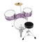 Ashthorpe 3-Piece Complete Kids Drum Set - Beginner Kit with 14" Bass, Adjustable Throne, Cymbal, Pedal & Drumsticks